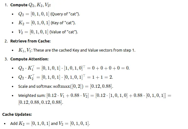 KV Cache Step 2